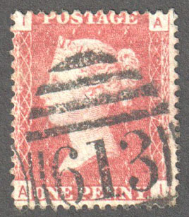 Great Britain Scott 33 Used Plate 147 - AI - Click Image to Close